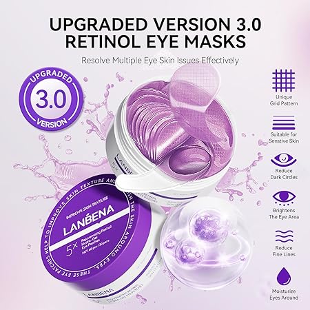 LANBENA - Rejuvenating Retinol Hydra‑Gel Eye Patches (Original)